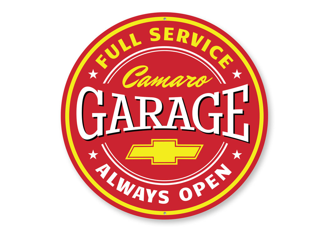 Full Service Camaro Garage Sign