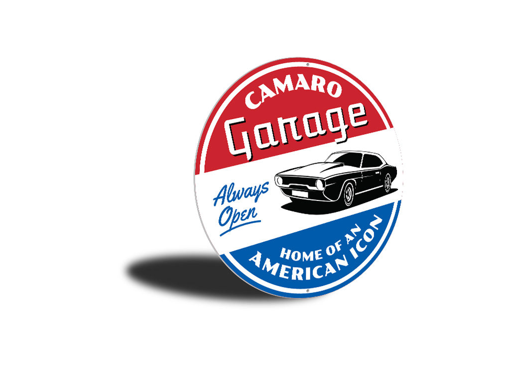 Camaro Car Garage Sign
