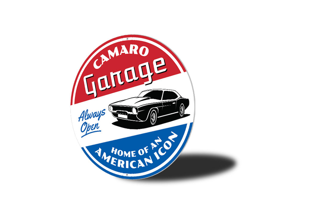 Camaro Car Garage Sign