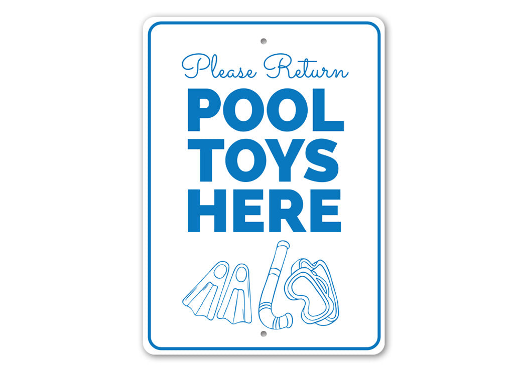 Pool Toys Sign