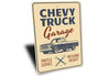 Chevy Truck Garage Sign