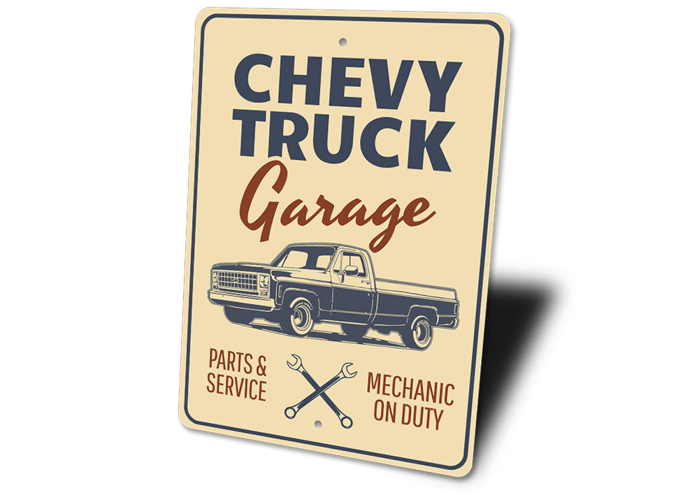 Chevy Truck Garage Sign