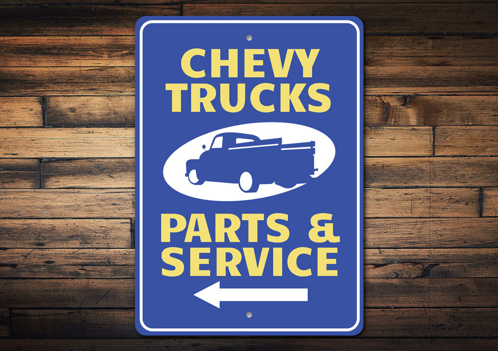 Chevy Trucks Arrow Sign
