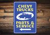 Chevy Trucks Arrow Sign