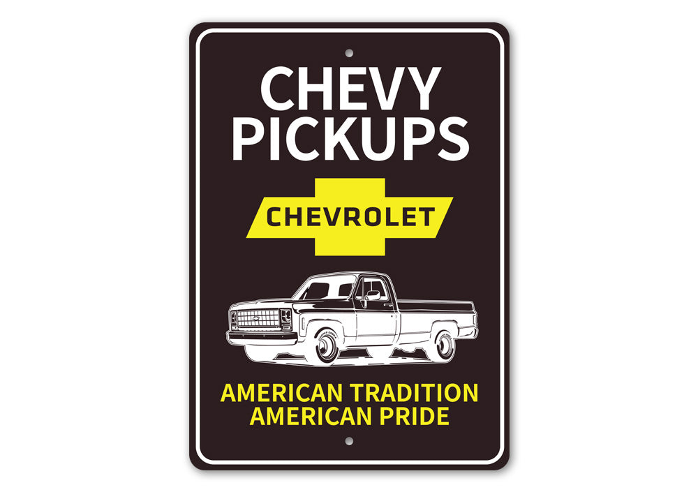 Chevy Pickups Sign