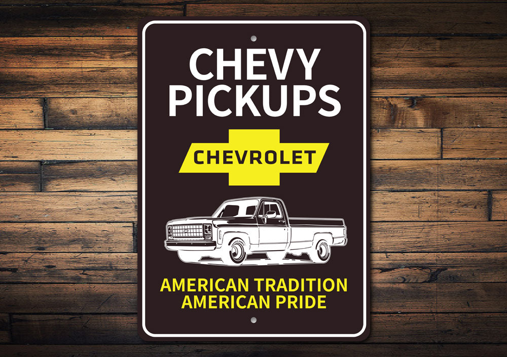 Chevy Pickups Sign