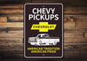 Chevy Pickups Sign