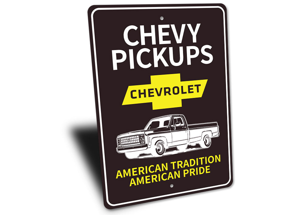 Chevy Pickups Sign