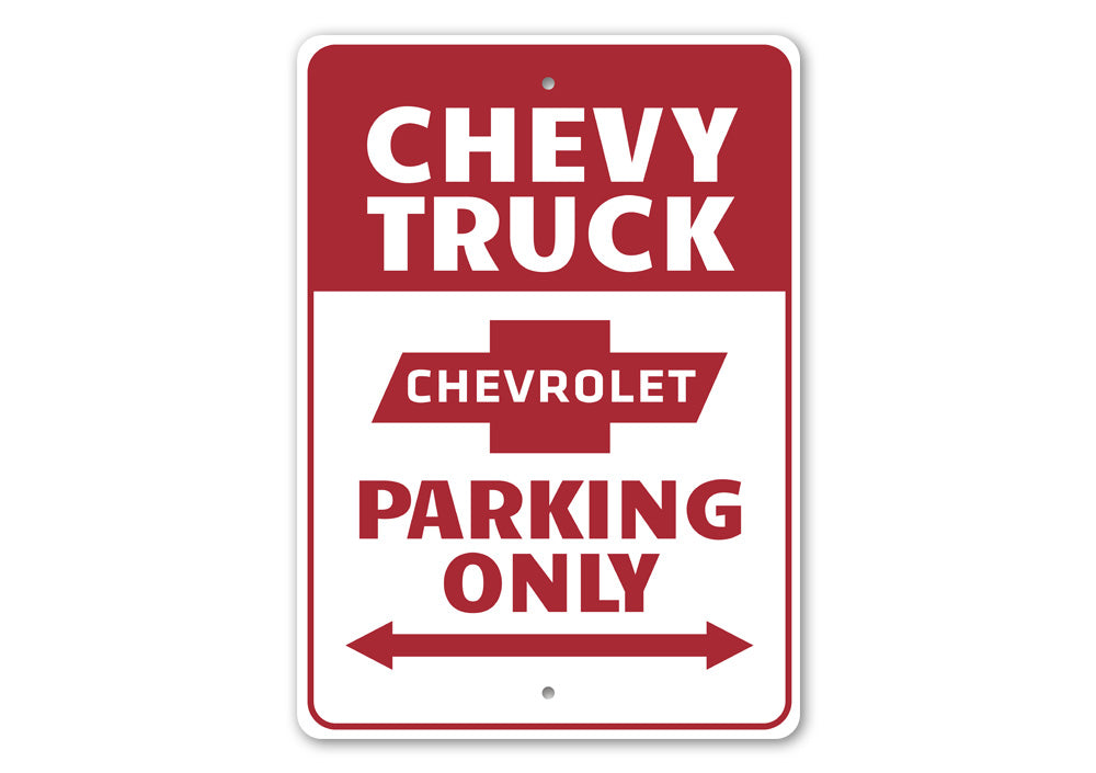 Chevy Truck Parking Sign