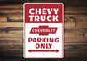 Chevy Truck Parking Sign