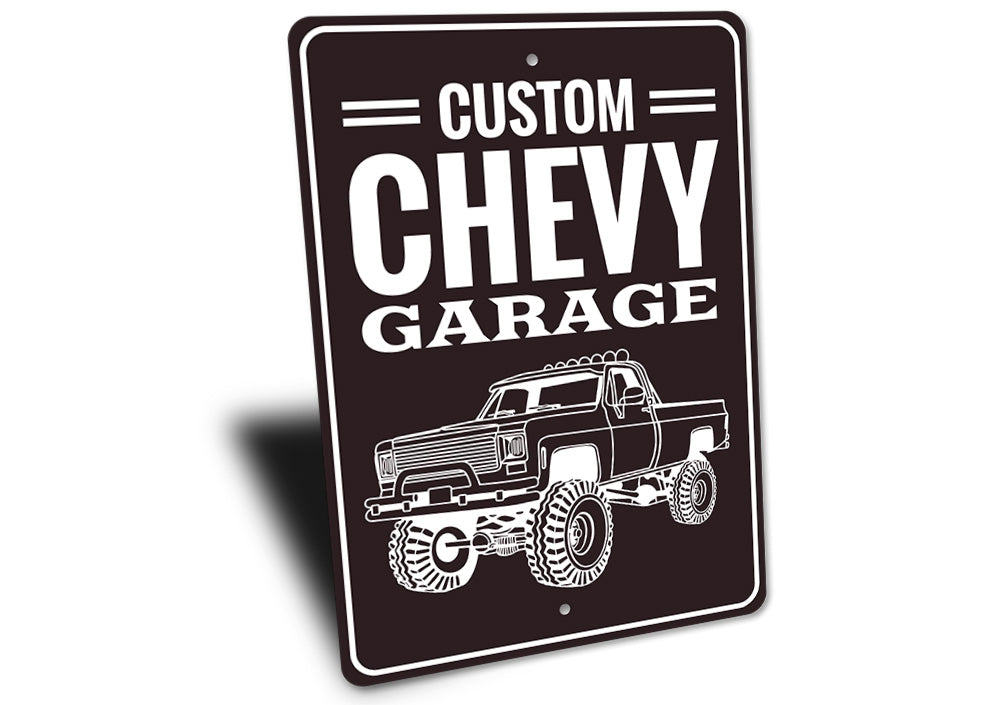 Custom Chevy Garage Sign