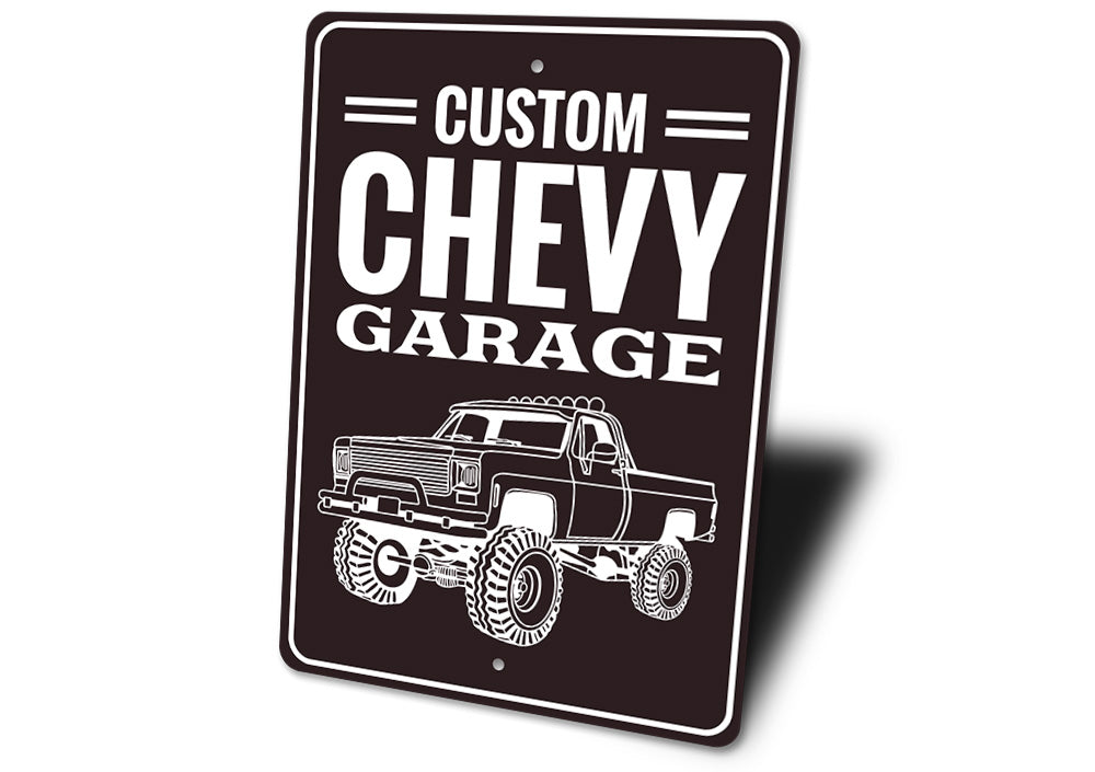 Custom Chevy Garage Sign