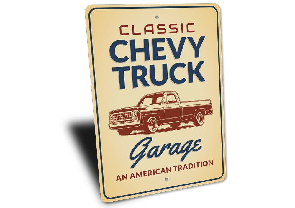 Classic Chevy Truck Sign