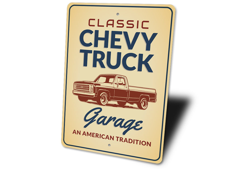 Classic Chevy Truck Sign