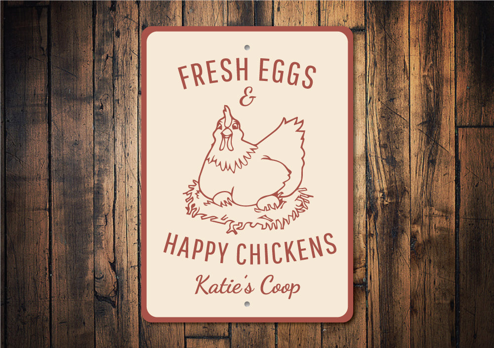 Happy Chicken Sign