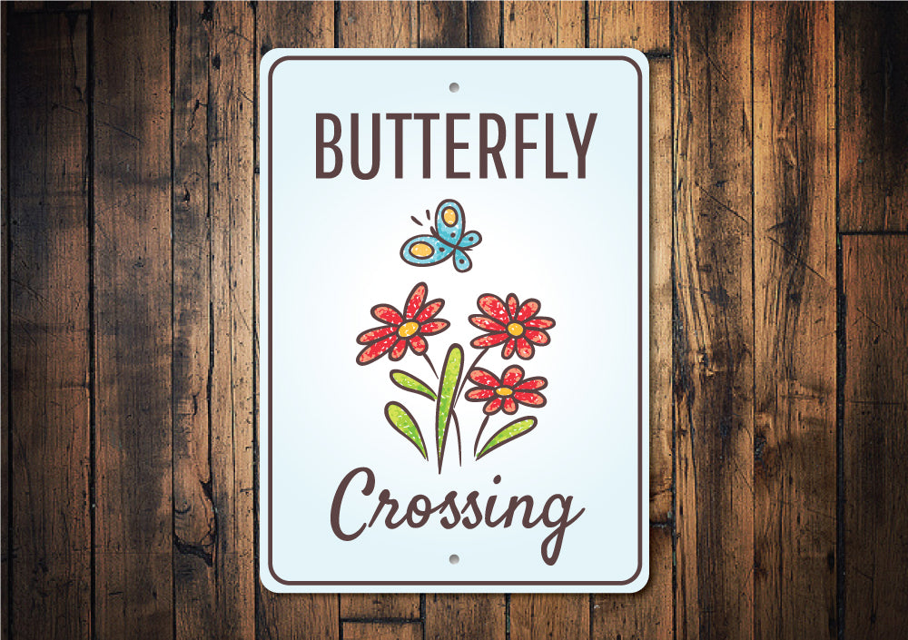 Butterfly Crossing Sign