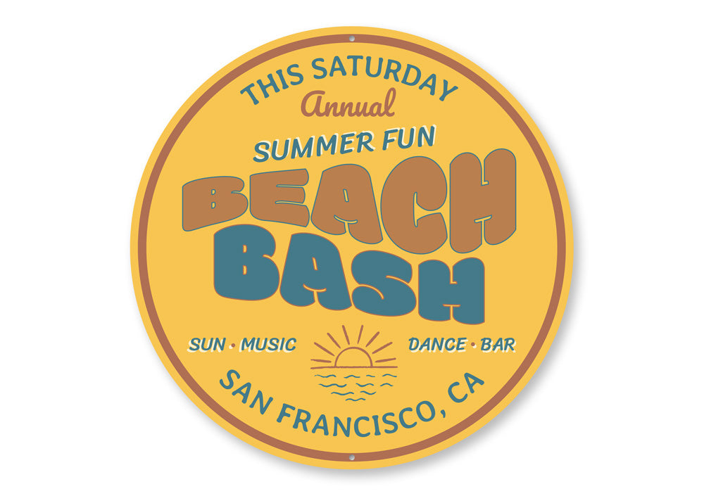 Beach Bash Sign