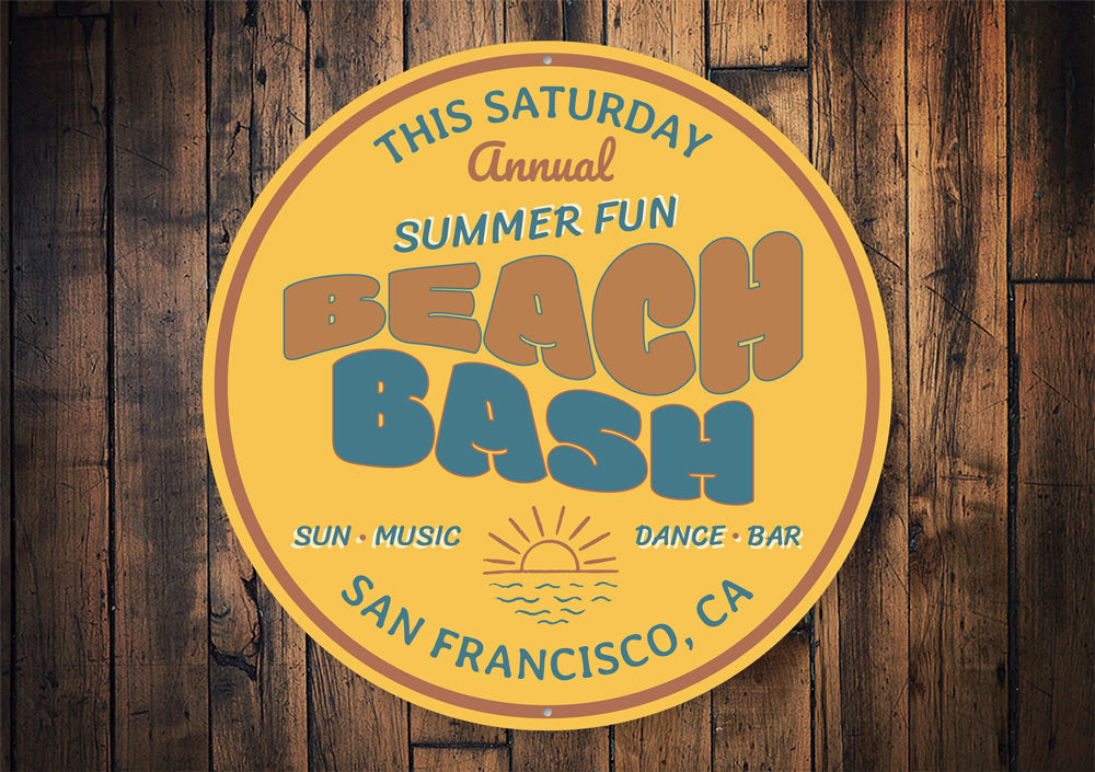 Beach Bash Sign