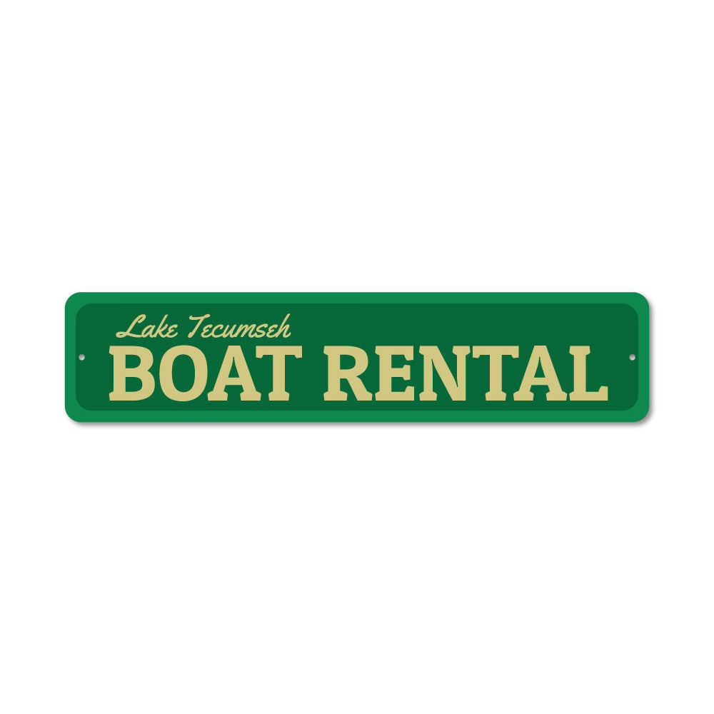 Boat Rental Sign Aluminum Sign