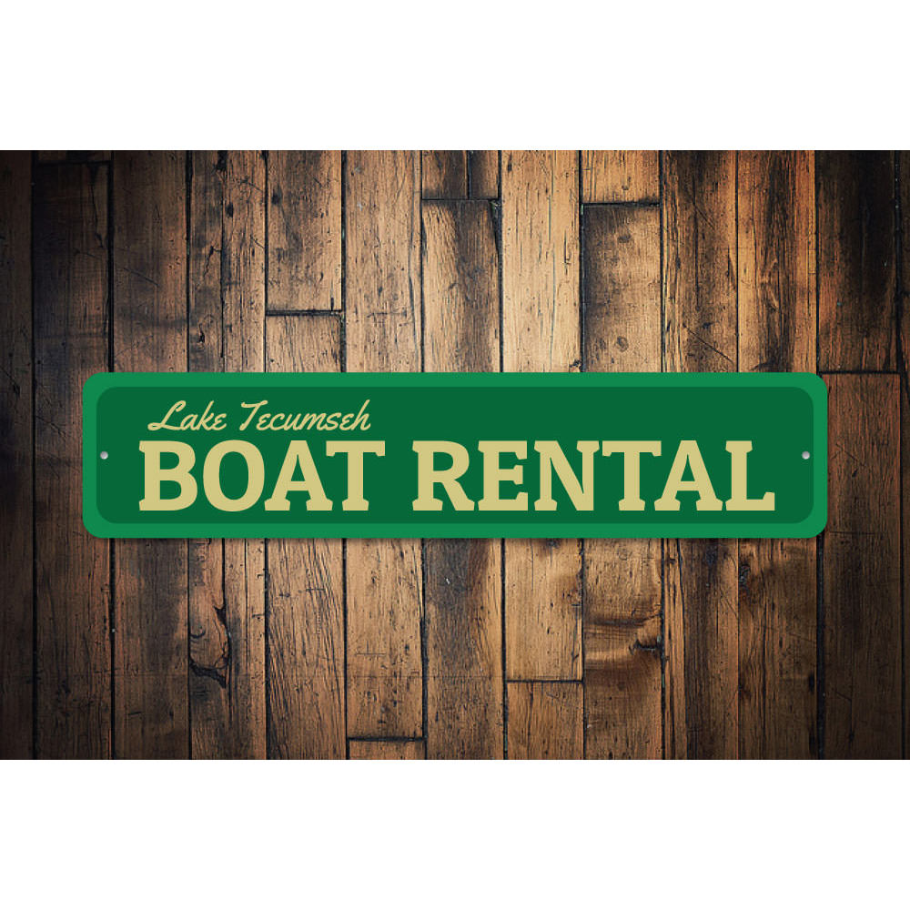 Boat Rental Sign Aluminum Sign