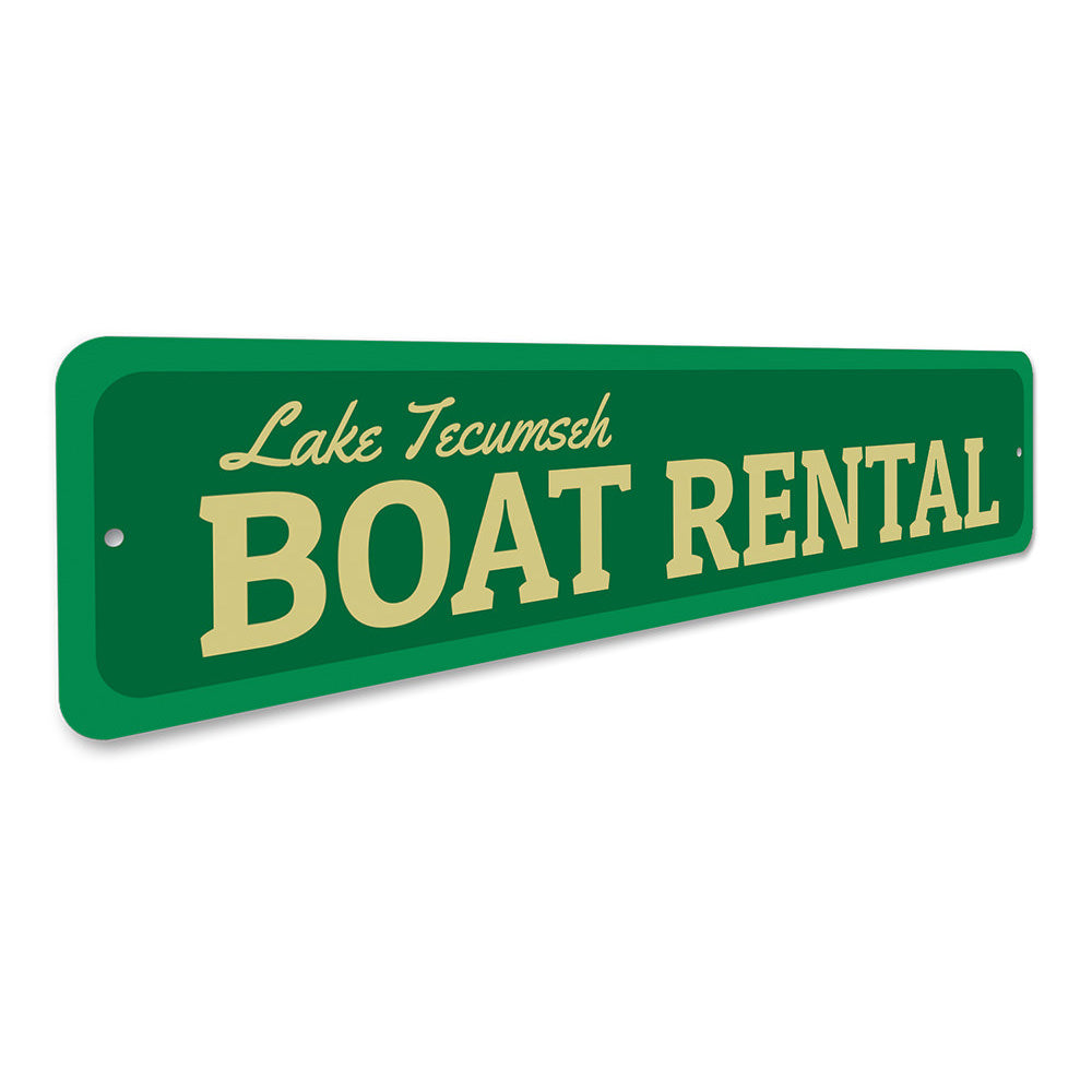 Boat Rental Sign Aluminum Sign