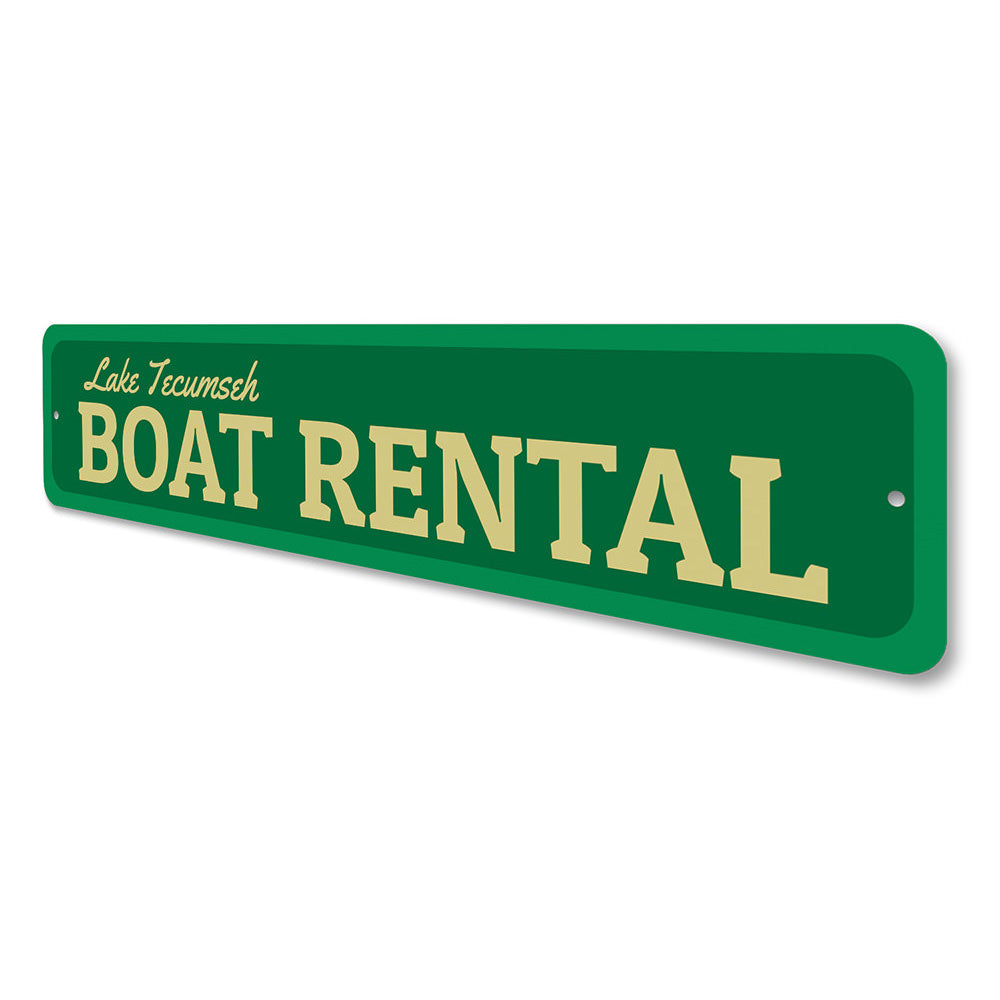 Boat Rental Sign Aluminum Sign