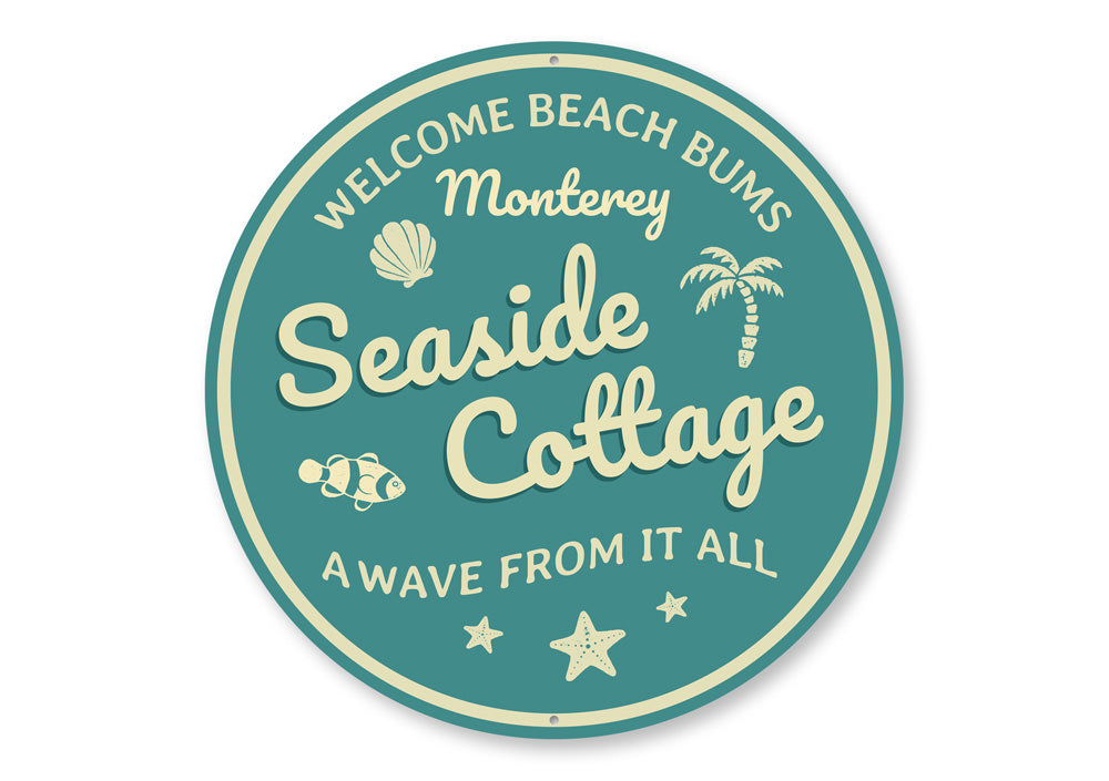 Coastal Seaside Cottage Sign