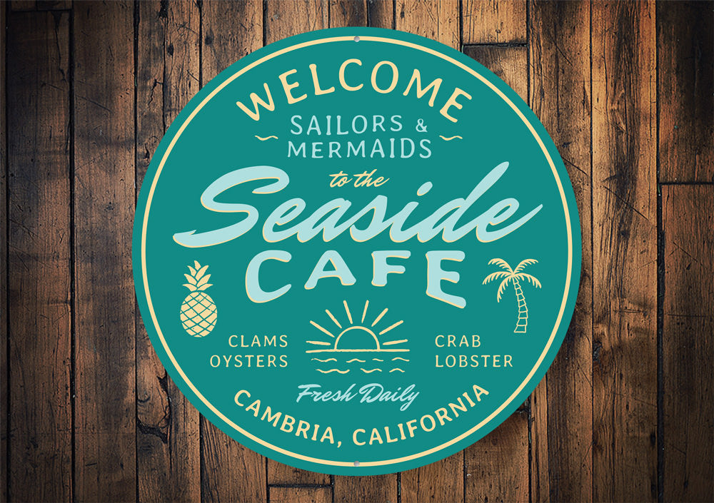 Seaside Cafe Sign
