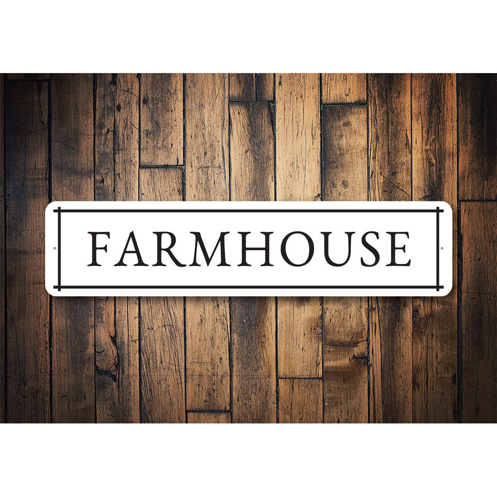 Vintage Farmhouse Sign, Farmer Sign, Barn Aluminum Sign