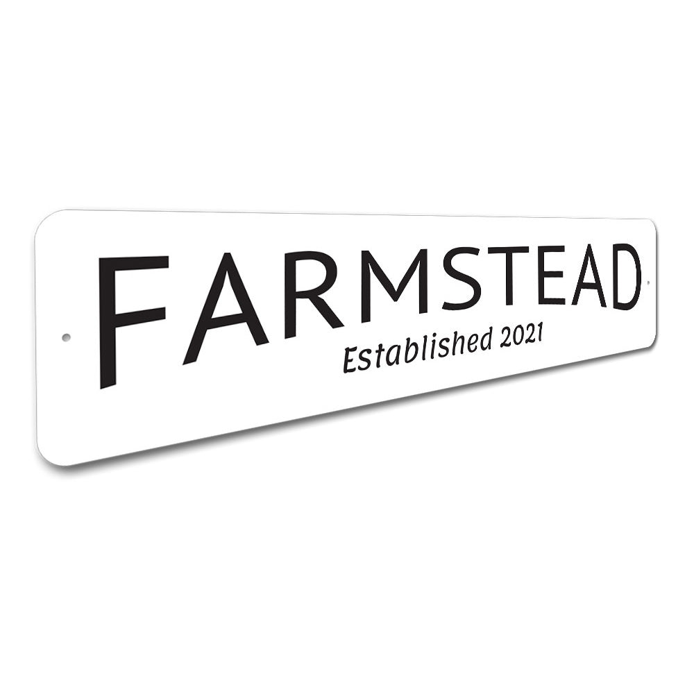 Farmstead Established Sign, Barn Sign, Farm Aluminum Sign