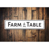 Farm To Table Kitchen Sign, Fresh Produce Aluminum Sign