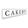 Cakery Sign, Cake Shop Sign, Baker Aluminum Sign