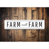 Farm Sweet Farm Sign, Home Sweet Home Pun Sign, Farm Aluminum Sign