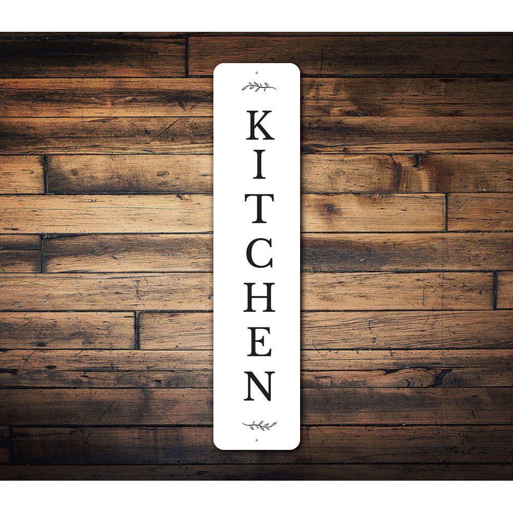 Vertical Kitchen Sign, Home Decor, Kitchen Aluminum Sign