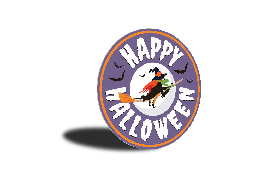 Happy Halloween Witch Sign