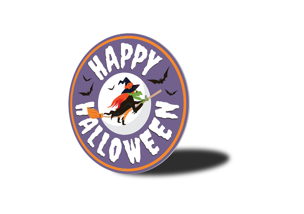 Happy Halloween Witch Sign