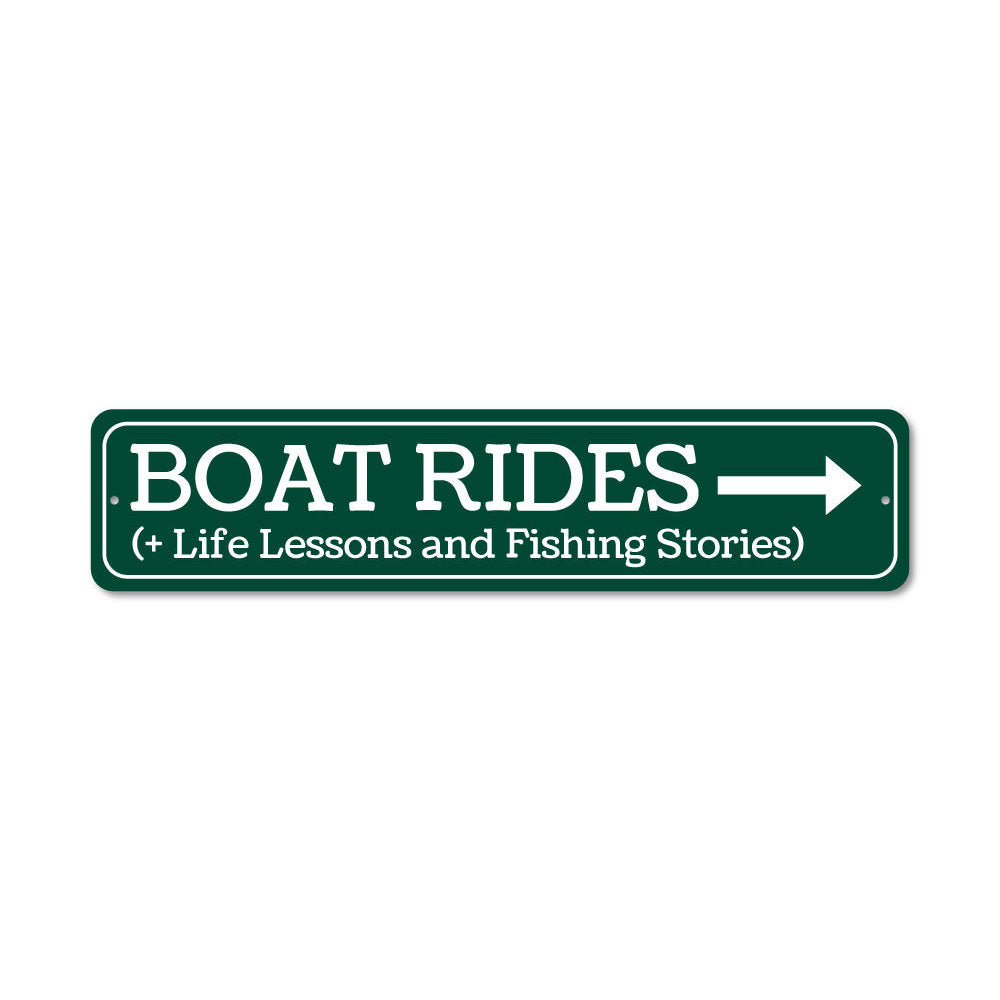 Boat Rides Sign Aluminum Sign