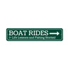 Boat Rides Sign Aluminum Sign