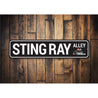 Sting Ray Alley Chevy Corvette Sign