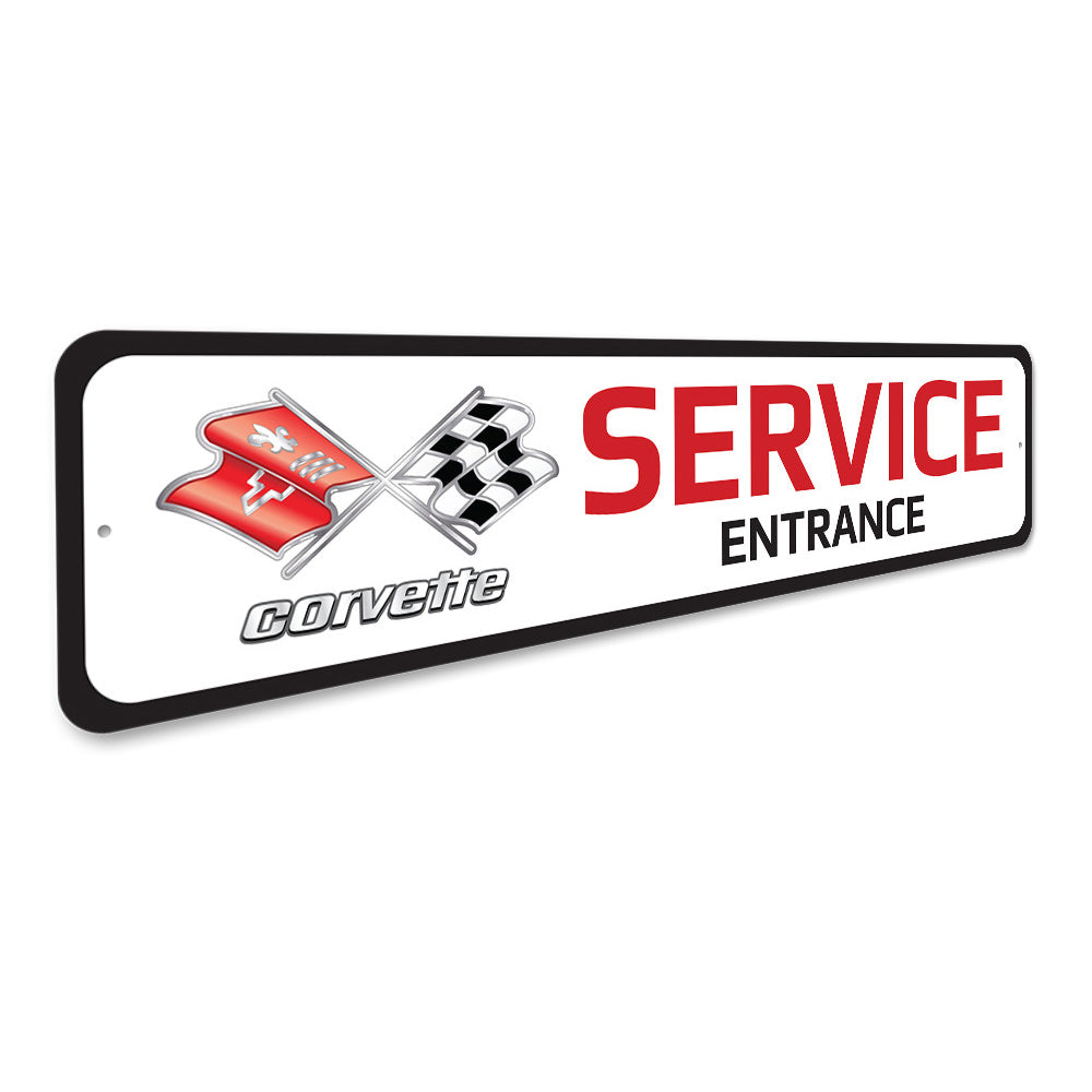 Chevy Corvette Service Entrance Sign