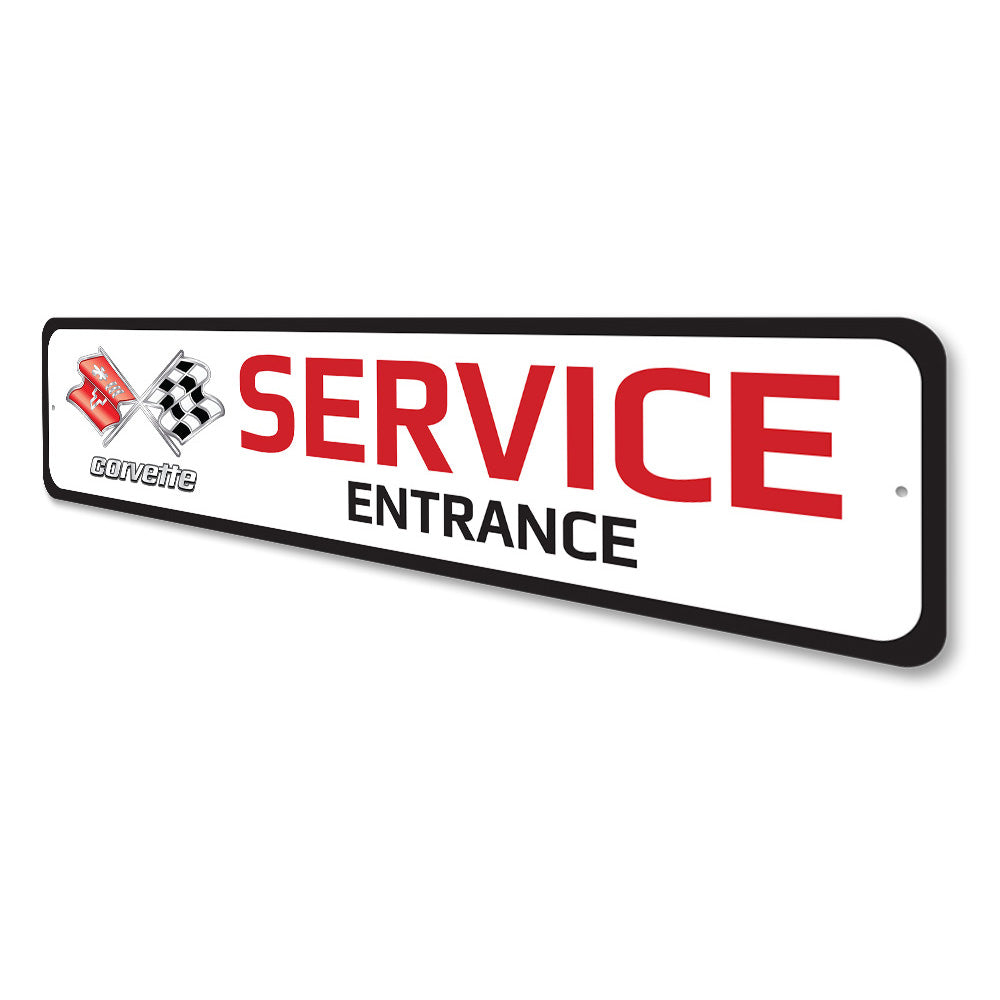 Chevy Corvette Service Entrance Sign