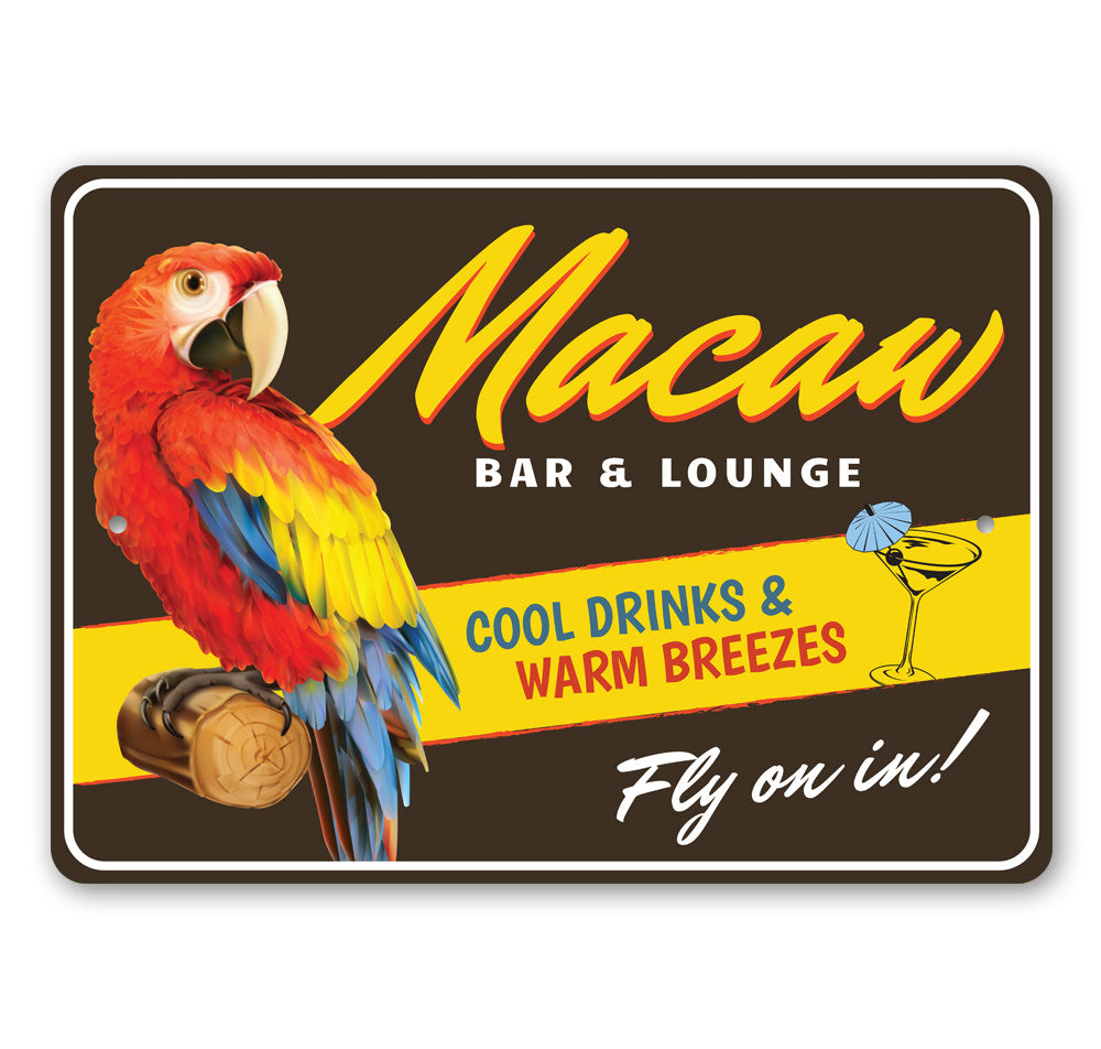 Macaw Bar And Lounge Sign