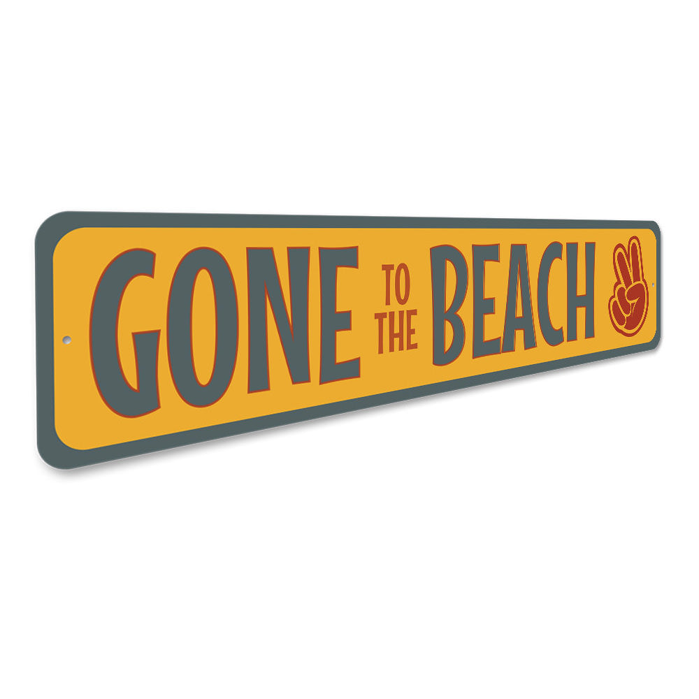 Gone to The Beach, Beach house Decor, Beach Metal Sign