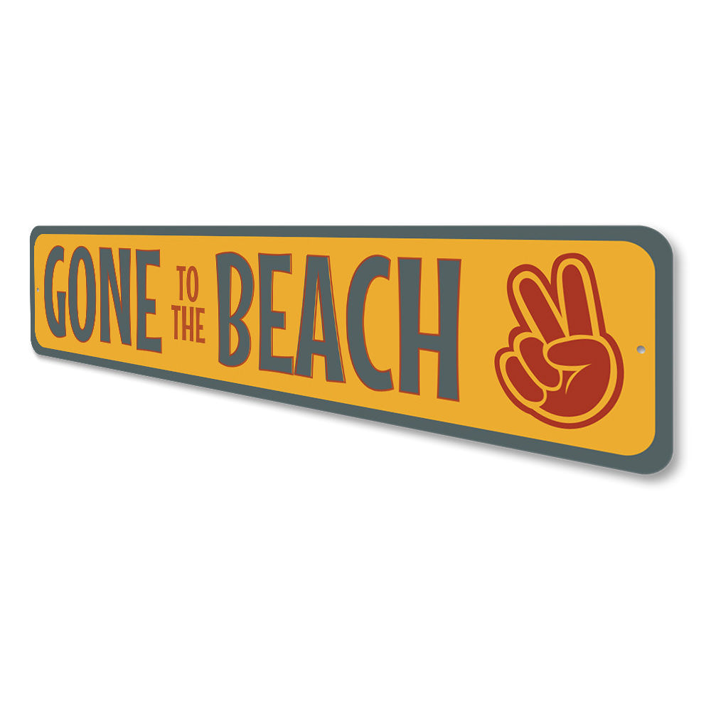 Gone to The Beach, Beach house Decor, Beach Metal Sign