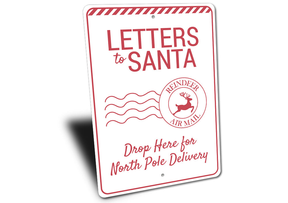 Letters to Santa Christmas Sign