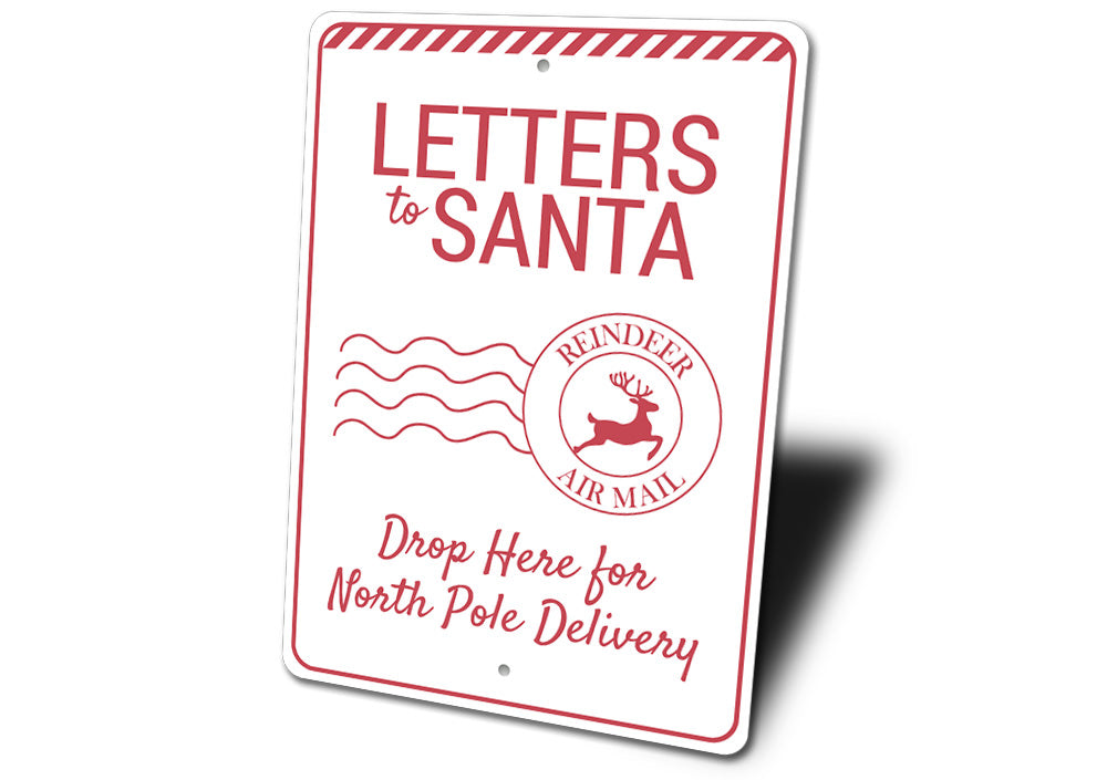 Letters to Santa Christmas Sign