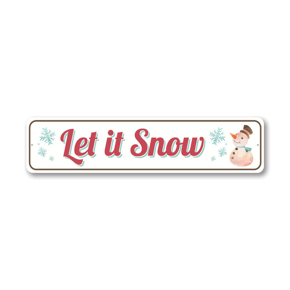 Let It Snow, Decorative Christmas Sign, Holiday Gift Sign