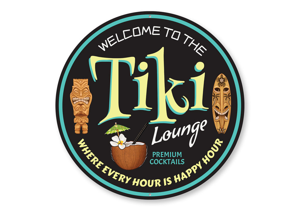 Retro Tiki Lounge Sign