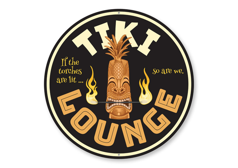 Tiki Lounge Decorative Sign