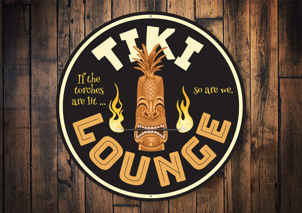 Tiki Lounge Decorative Sign